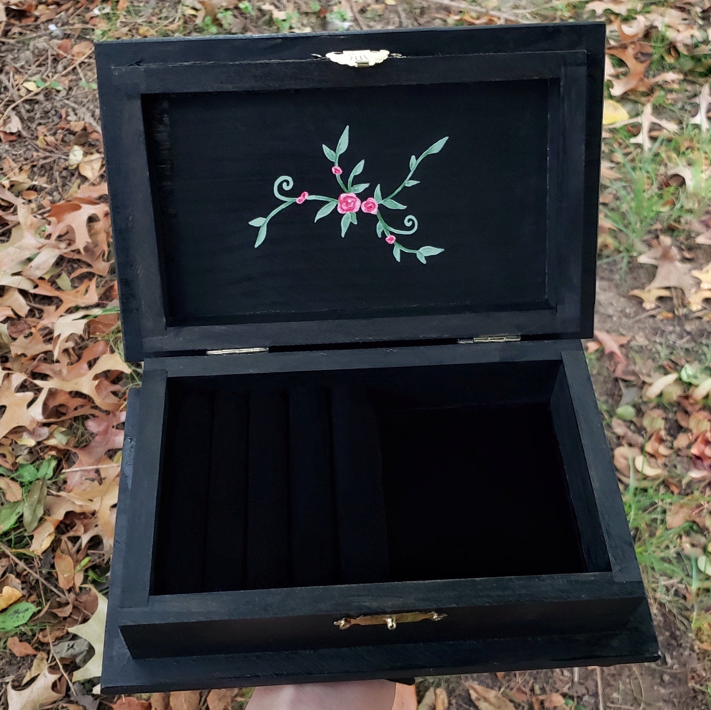 Floral Moon Phase Jewelry Box