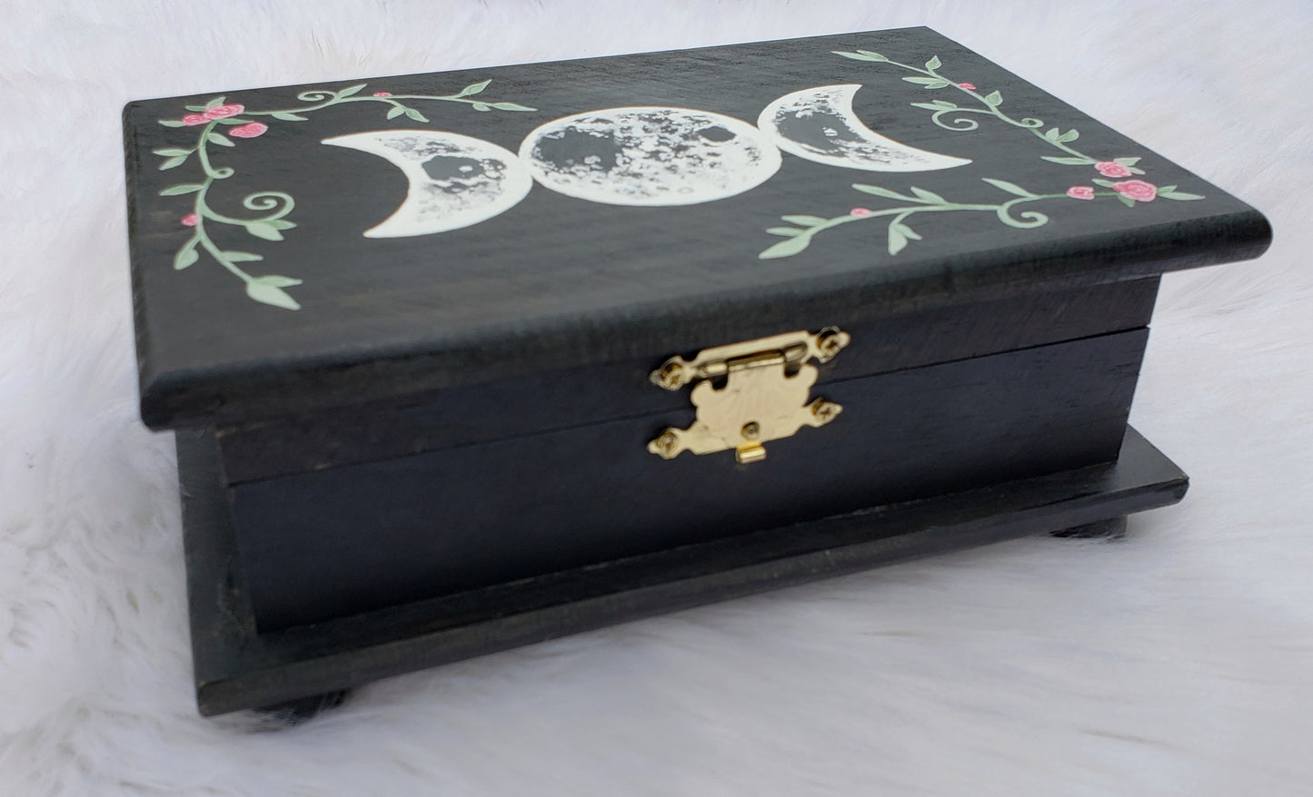 Floral Moon Phase Jewelry Box