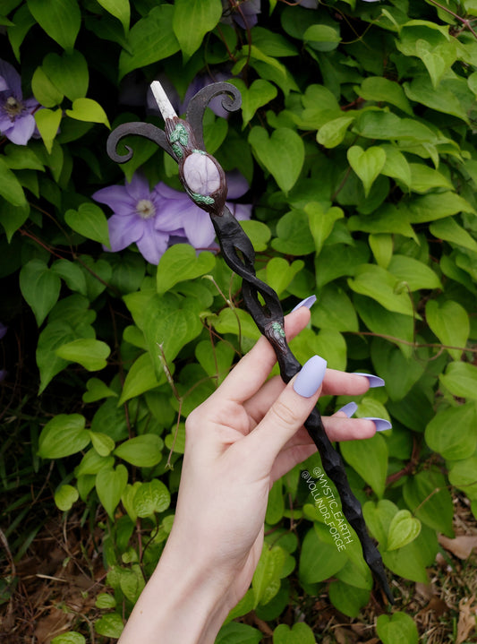 RESERVED FOR Cheezy Bro Howlite Crystal Wand ~ Mystic Earth x Volundr Forge
