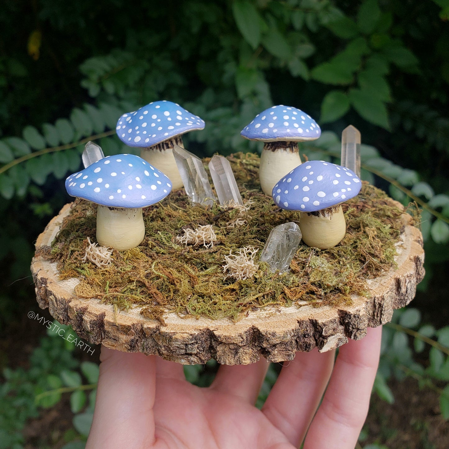 Blue Mushroom Garden | Home Decoration