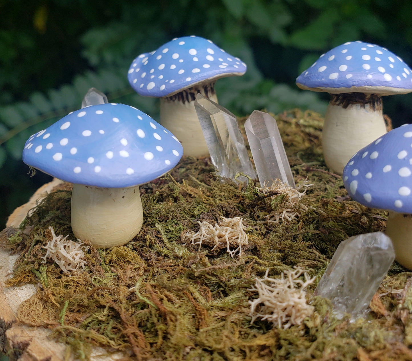 Blue Mushroom Garden | Home Decoration