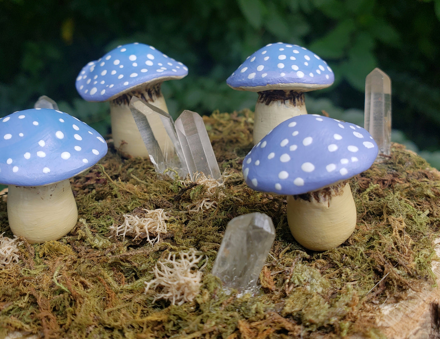 Blue Mushroom Garden | Home Decoration