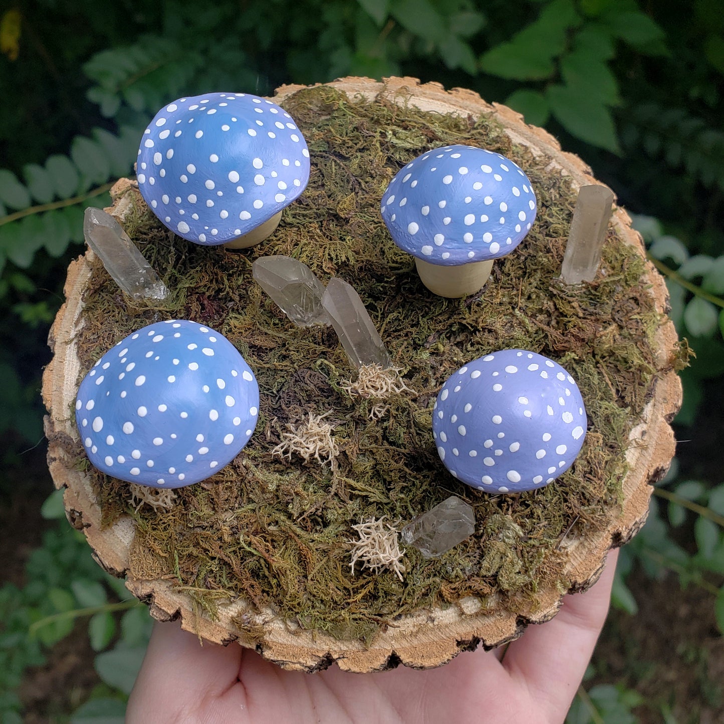 Blue Mushroom Garden | Home Decoration