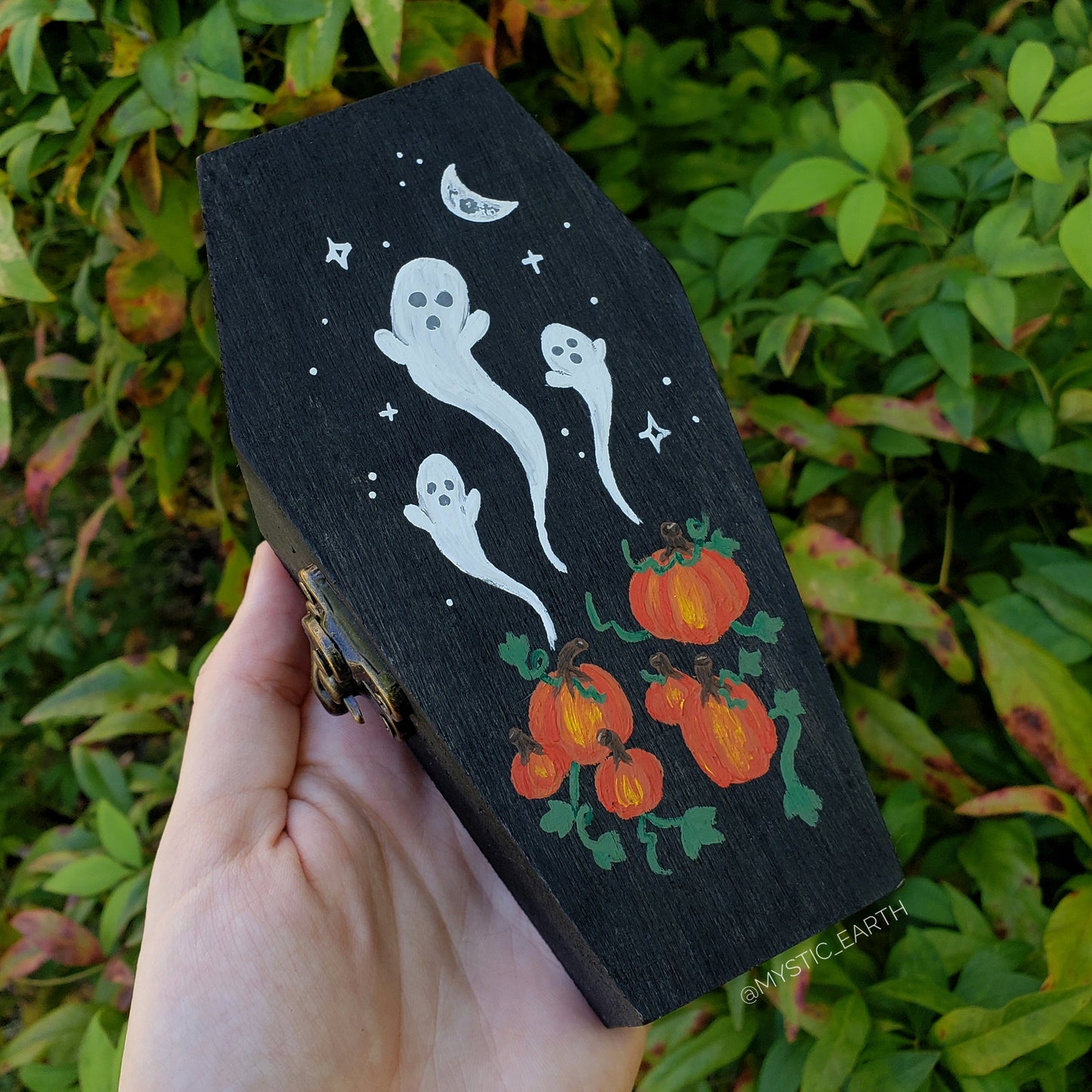 Ghost Pumpkin Patch Hidden Gem Coffin Box