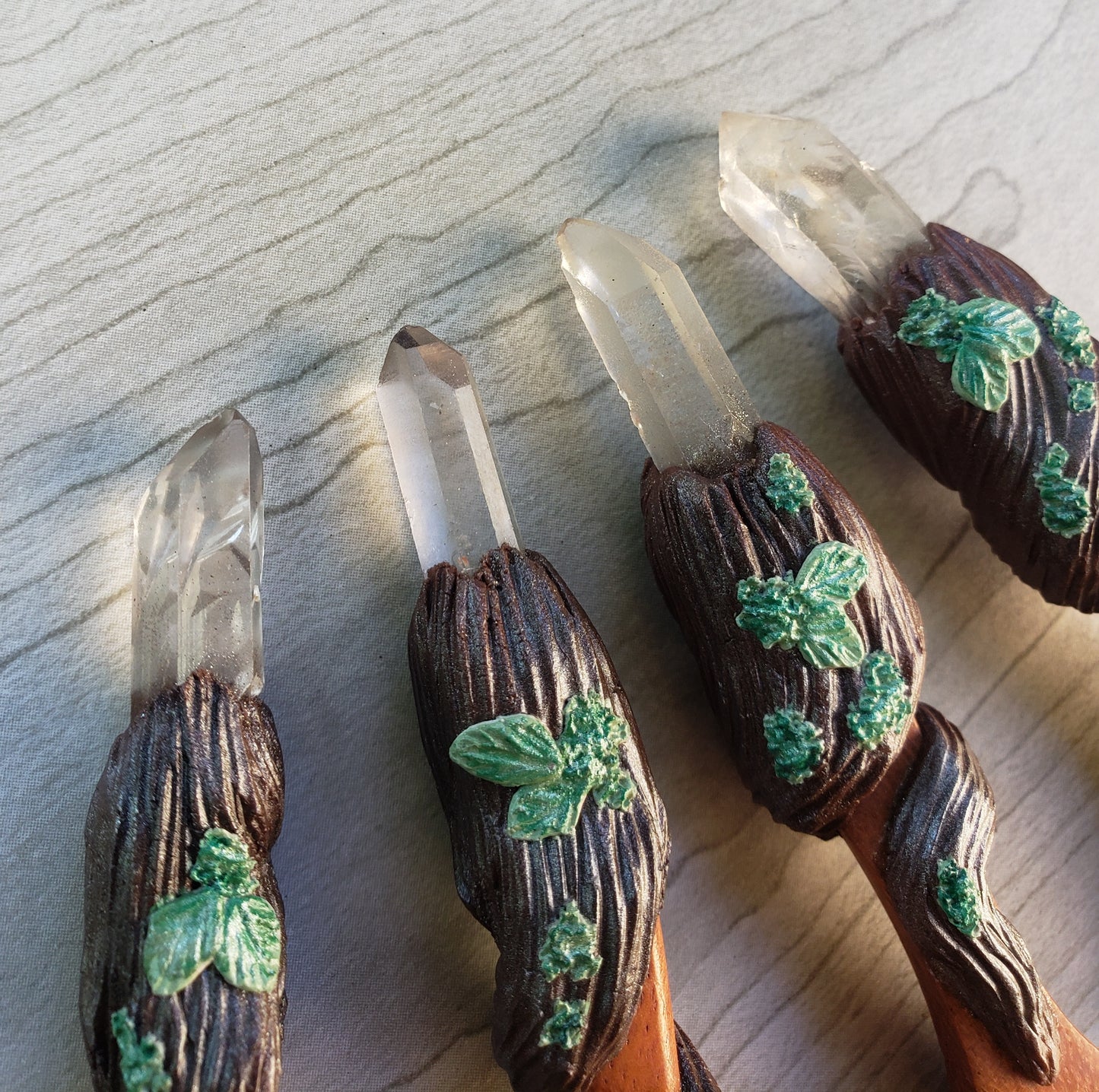 Crystal Herb Spoons