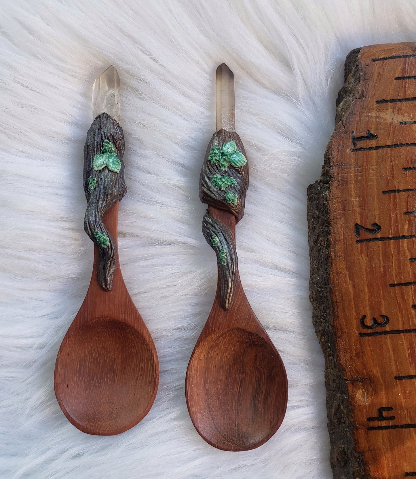 Crystal Herb Spoons