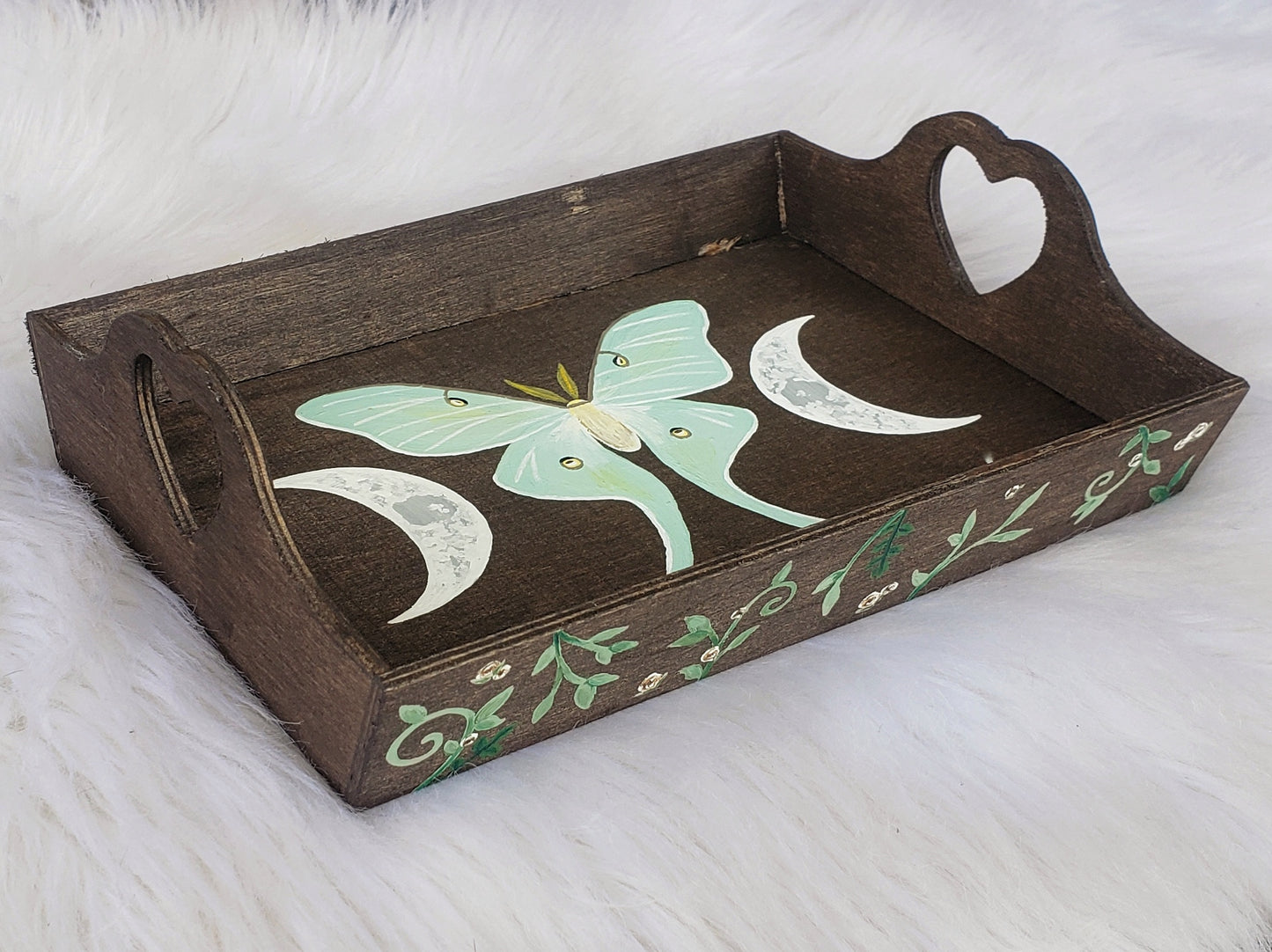 Floral Luna Moth Tray