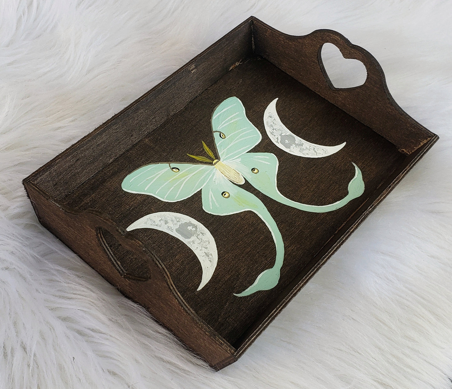 Floral Luna Moth Tray