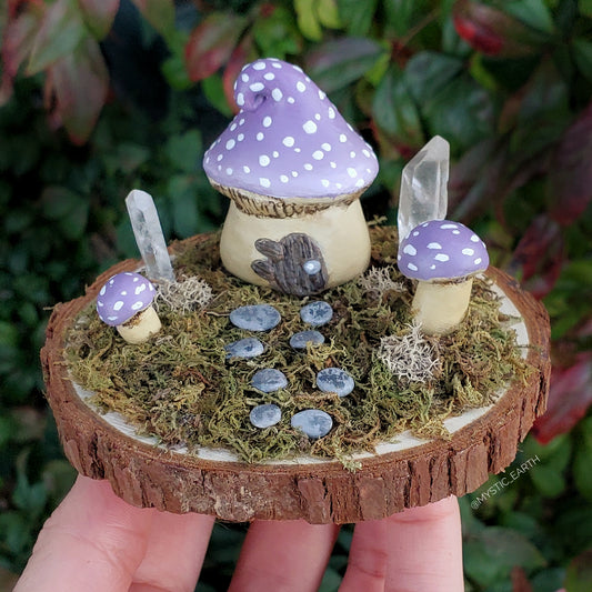 Purple Fungi House Decoration