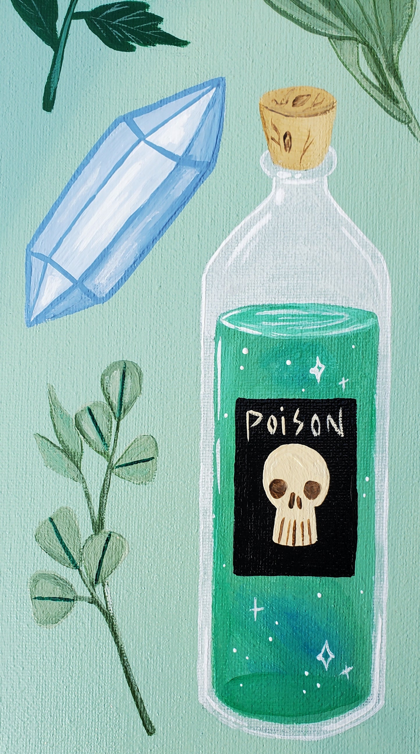 Green Potions Painting