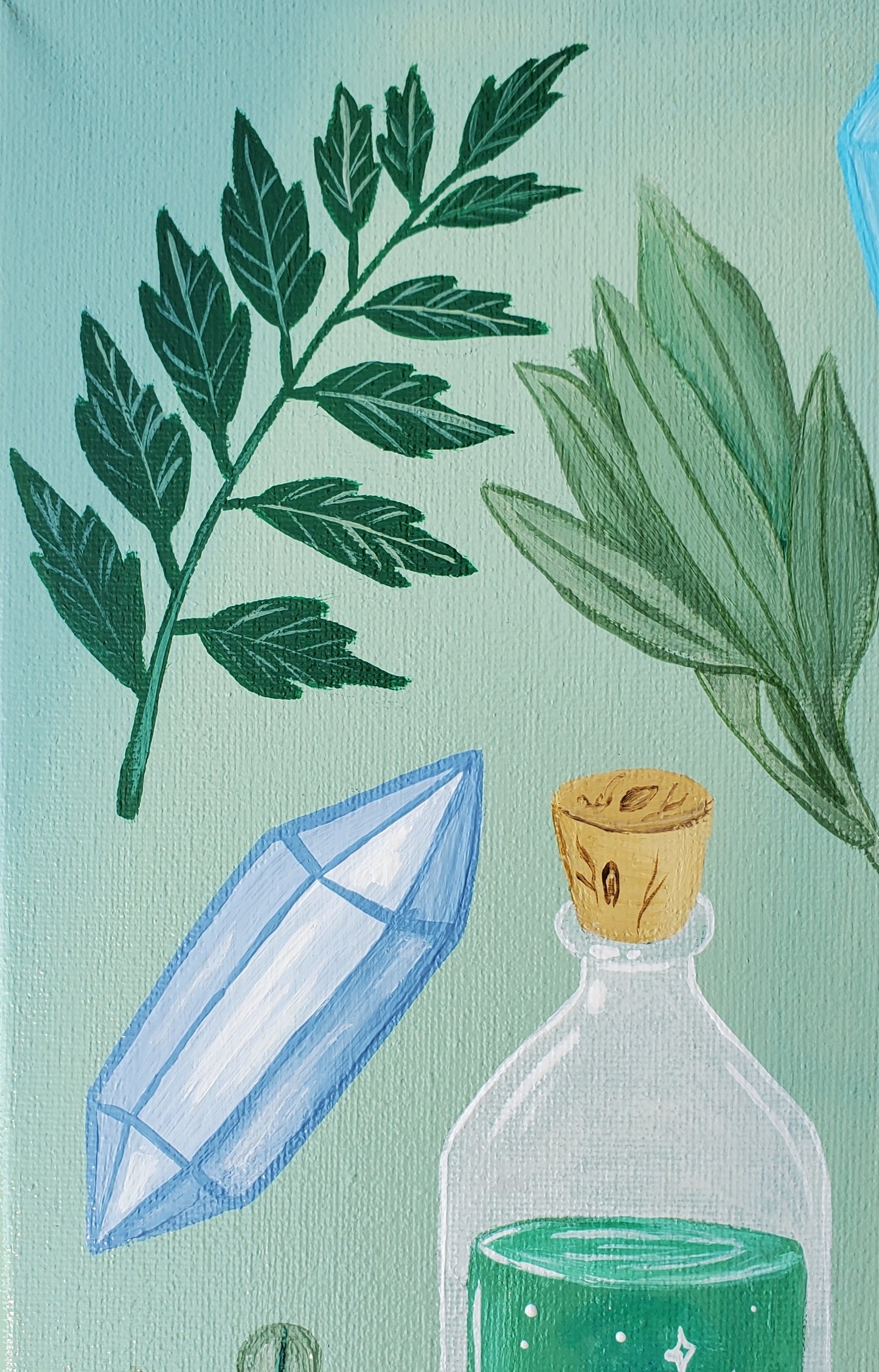 Green Potions Painting