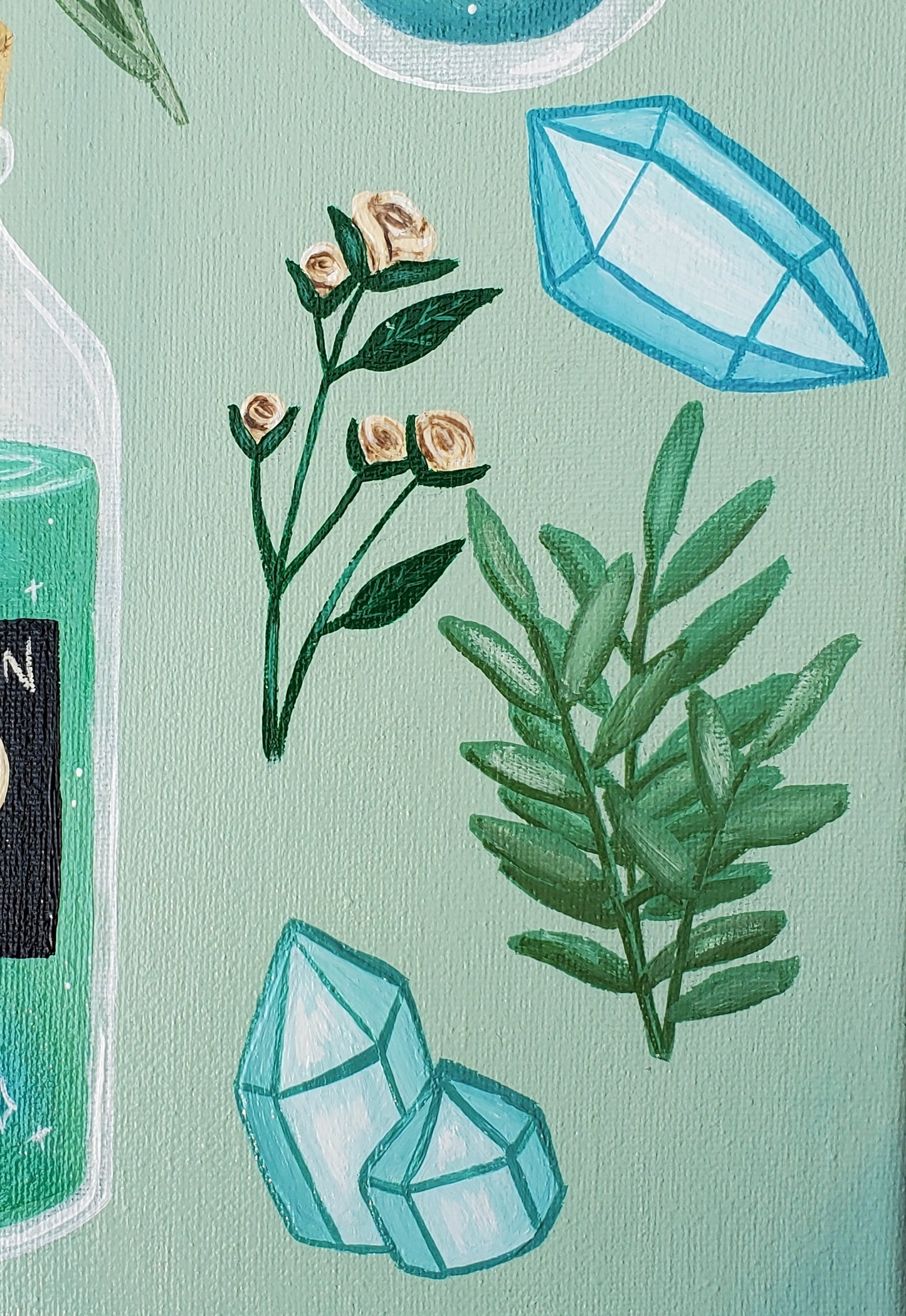 Green Potions Painting