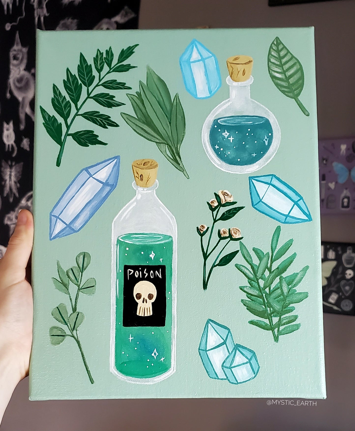 Green Potions Painting