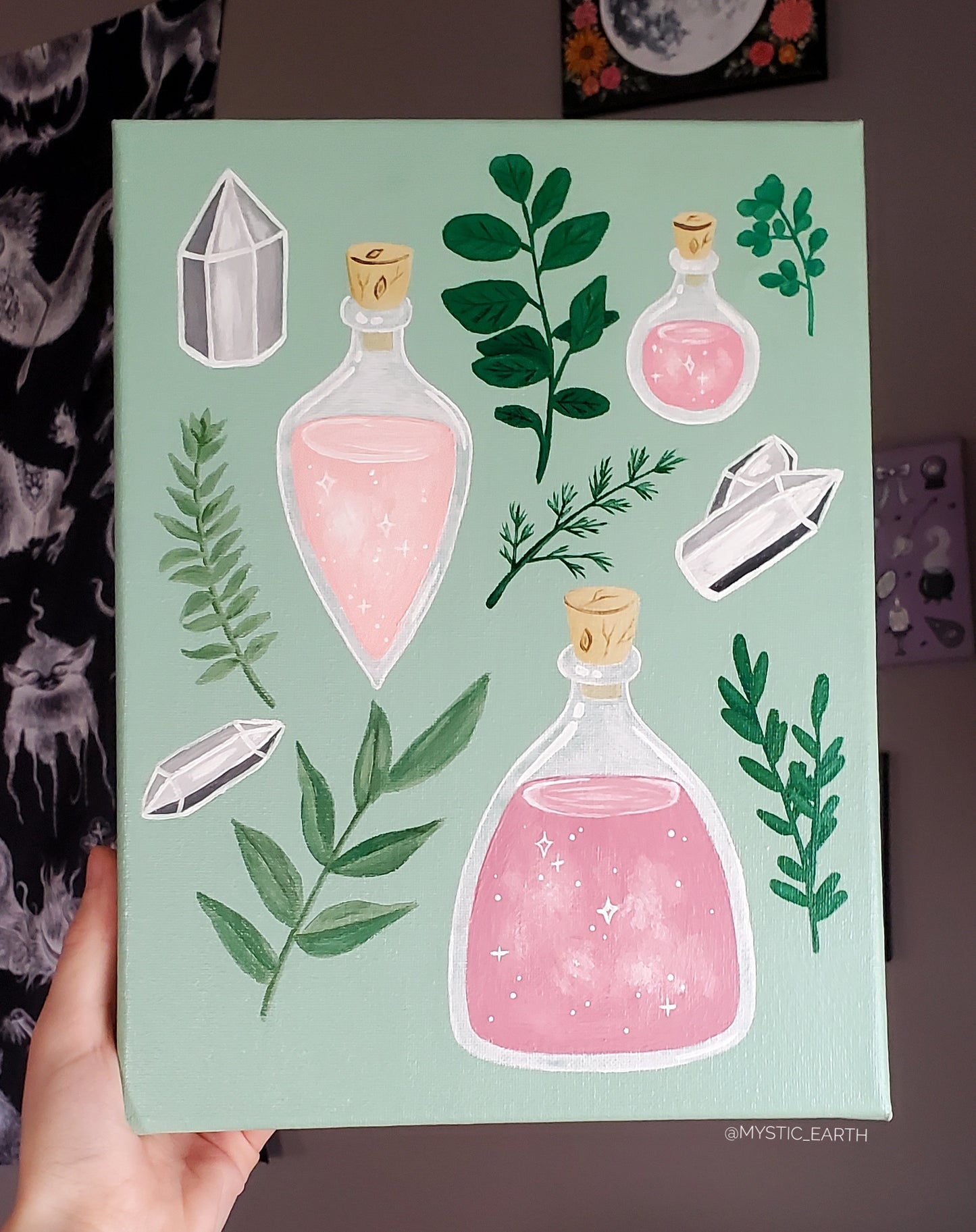 Pink Potions Painting