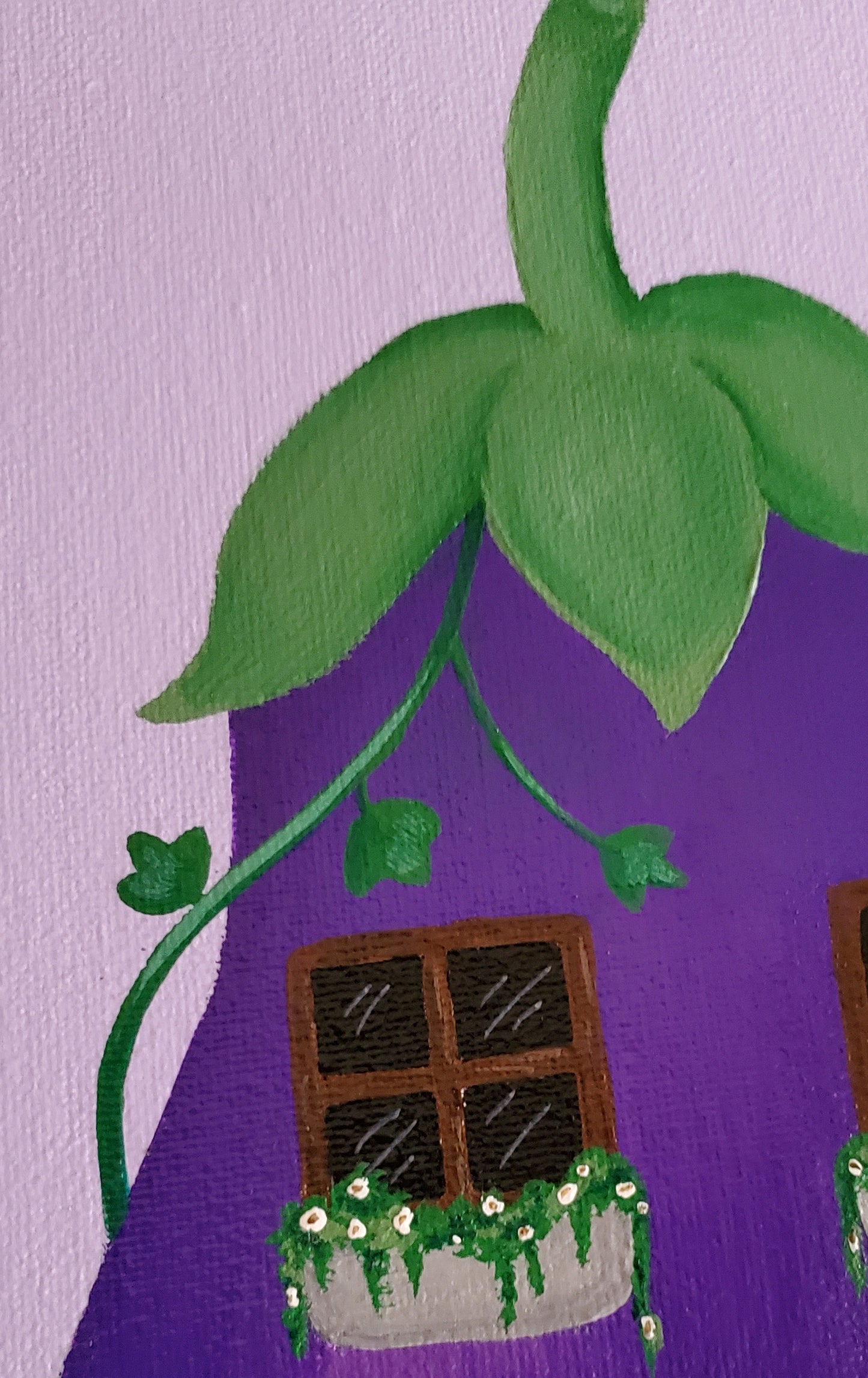 Eggplant Library Painting