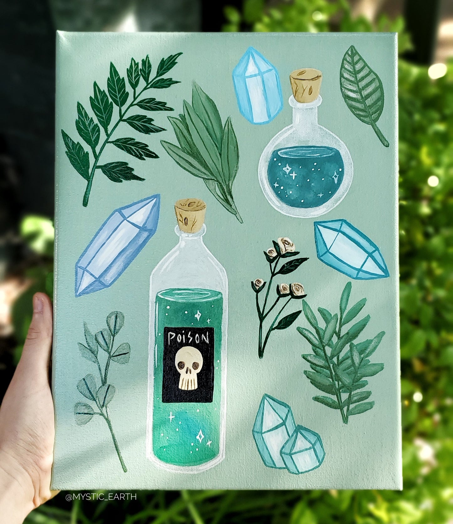 Green Potions Painting