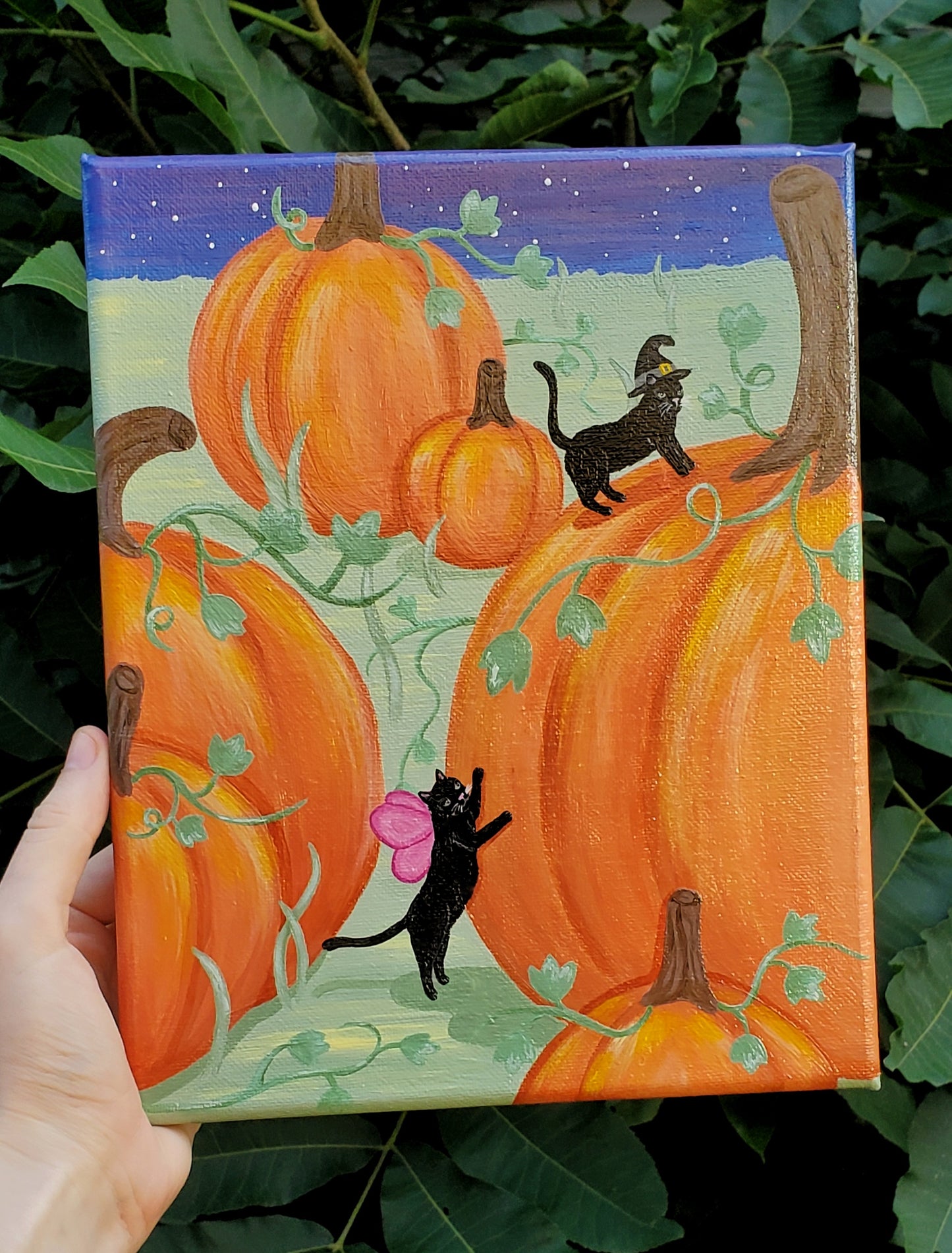 Halloween Kitties Painting