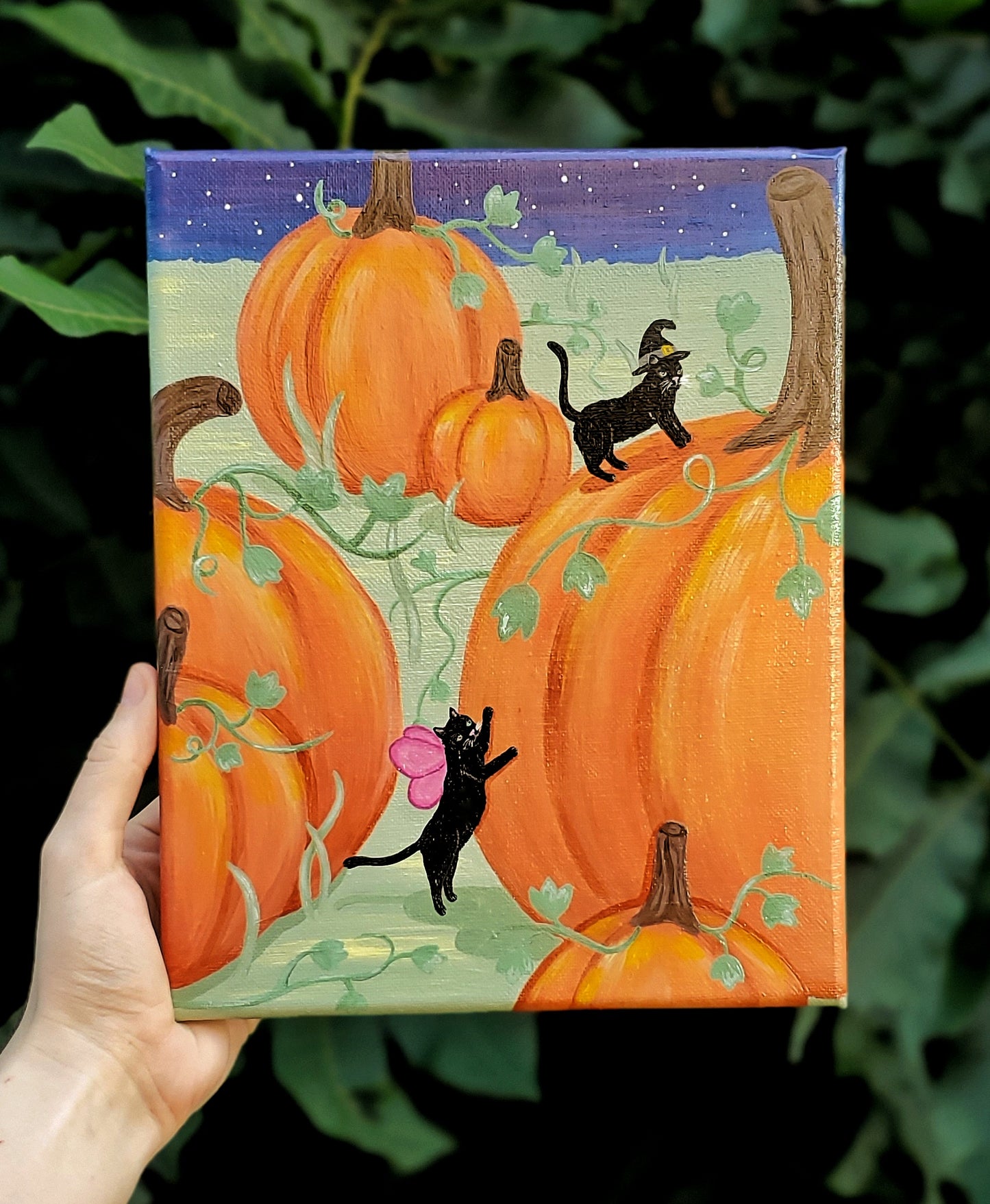 Halloween Kitties Painting