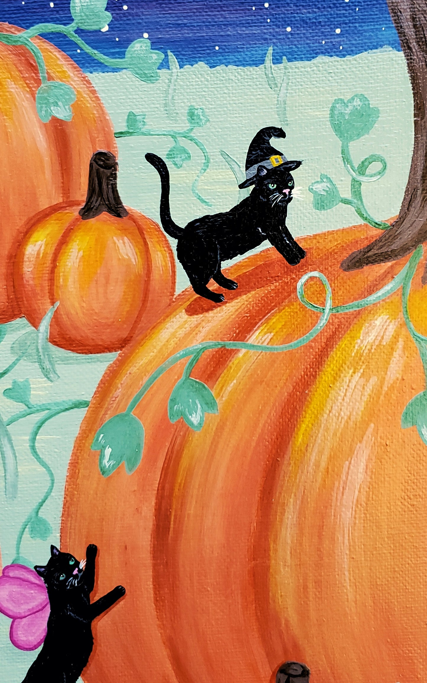 Halloween Kitties Painting