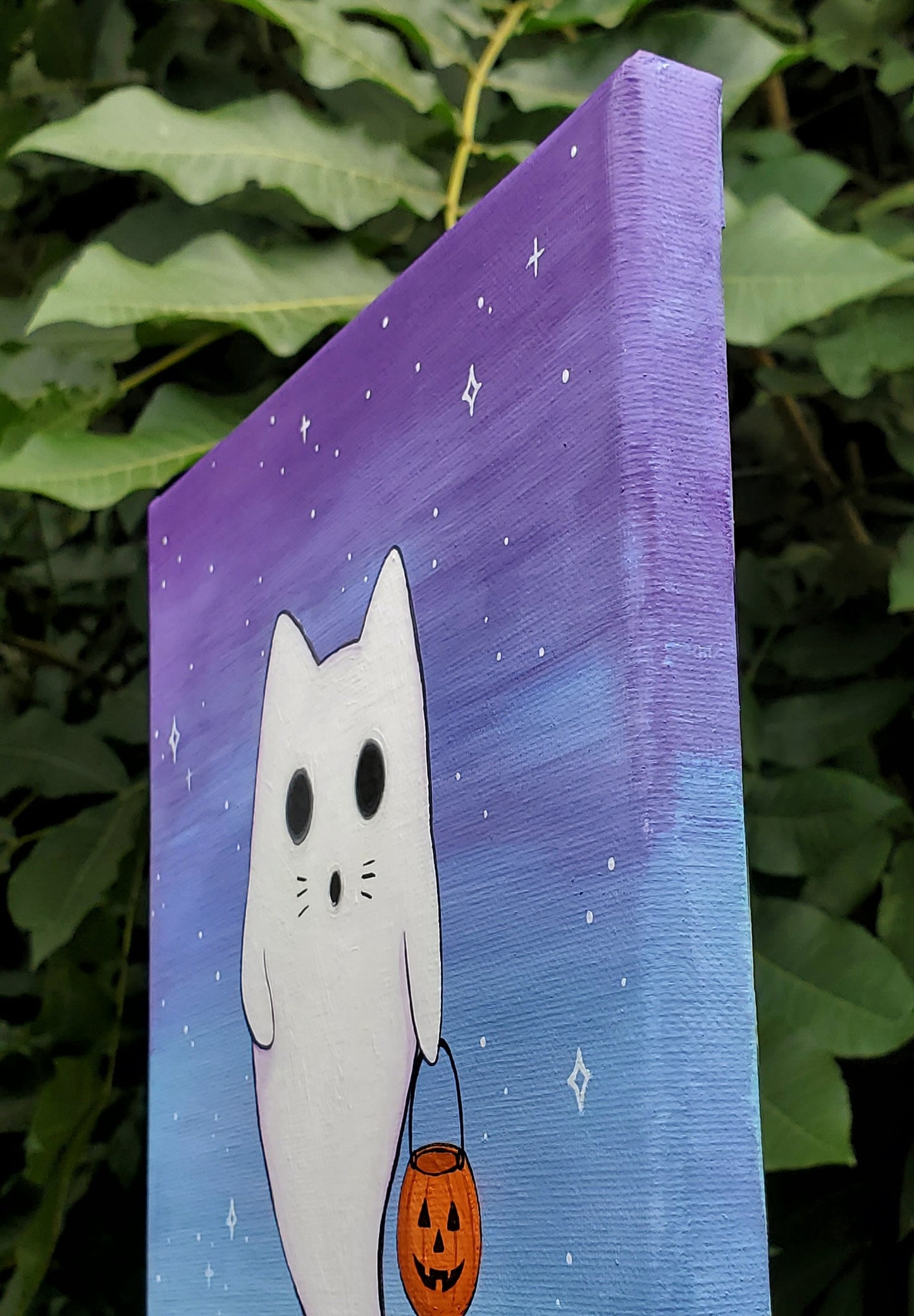 Franklin the Ghost Kitty Painting