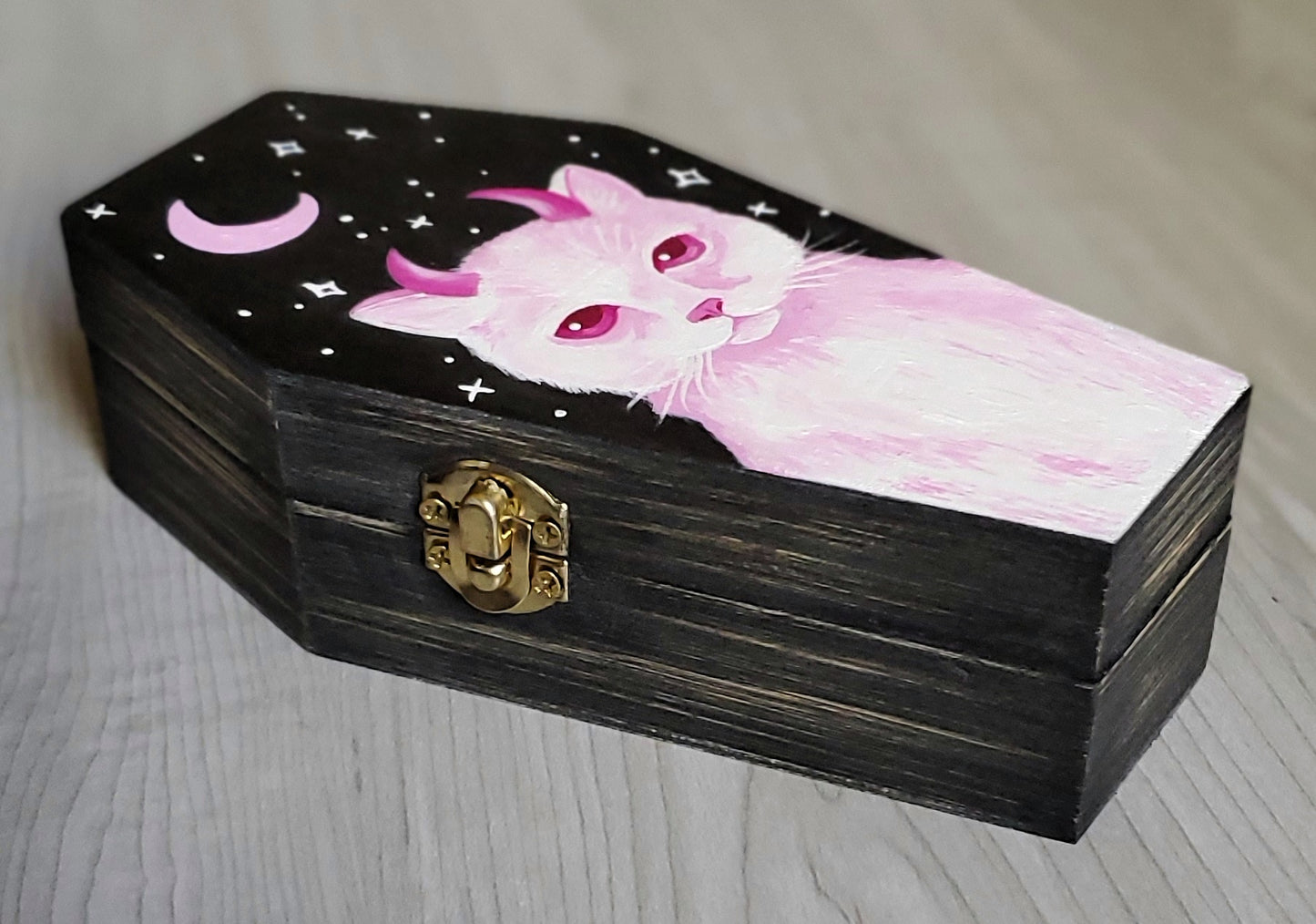 Devil Kitty Coffin Box