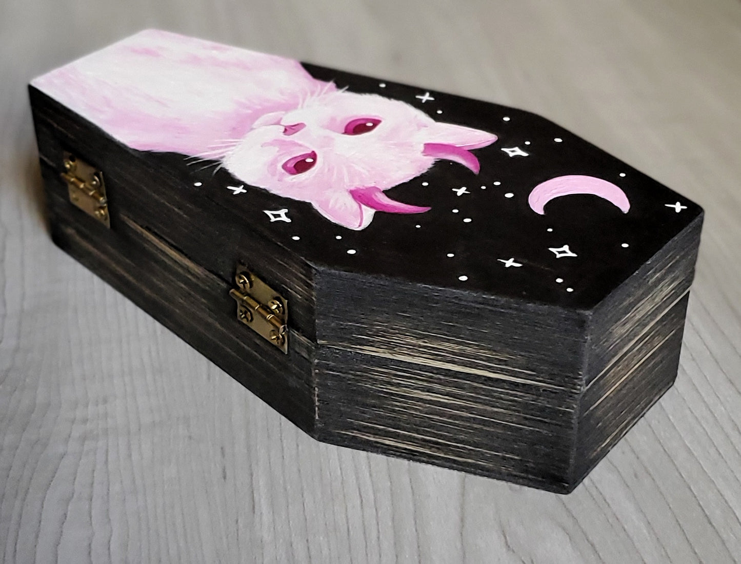 Devil Kitty Coffin Box