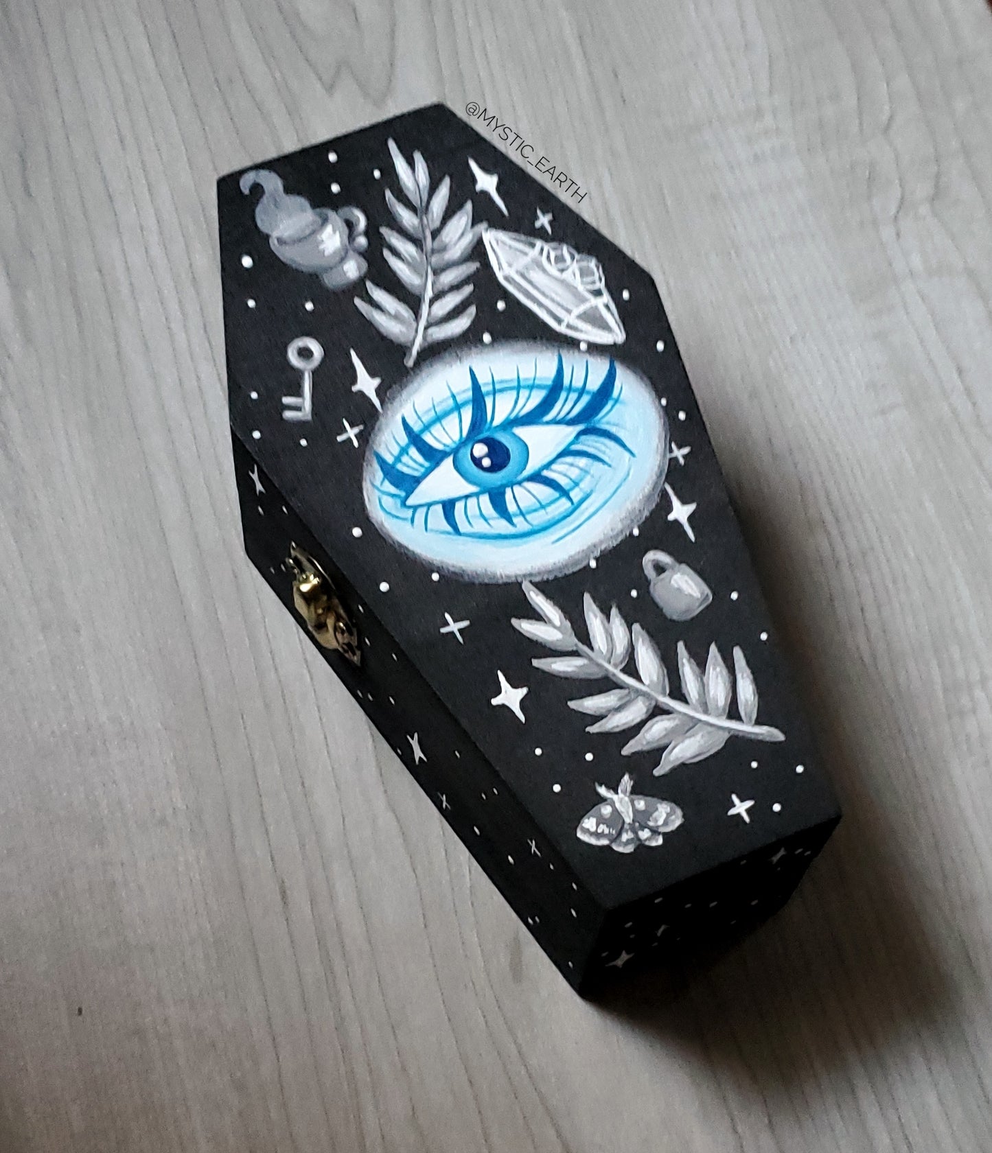 Blue Eye Pattern Coffin Box