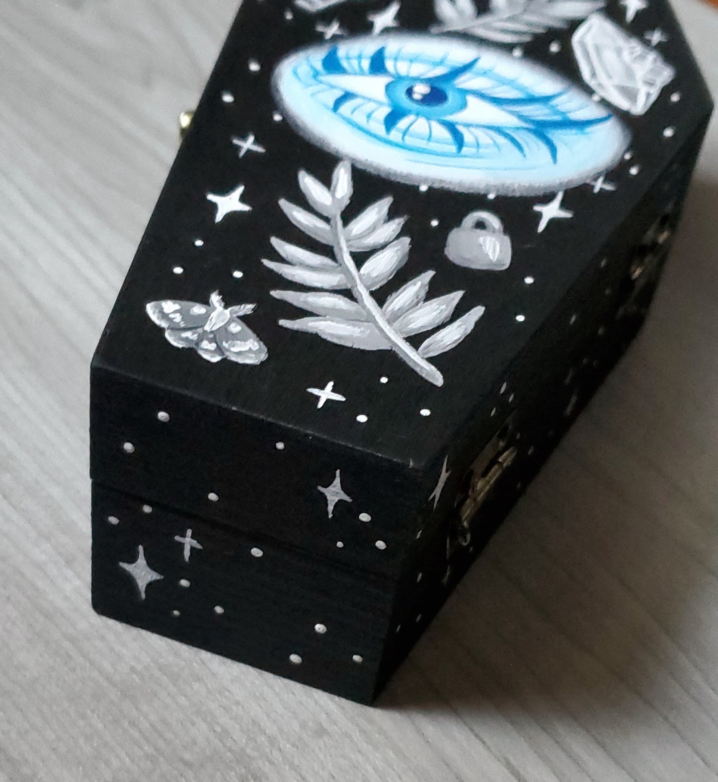 Blue Eye Pattern Coffin Box