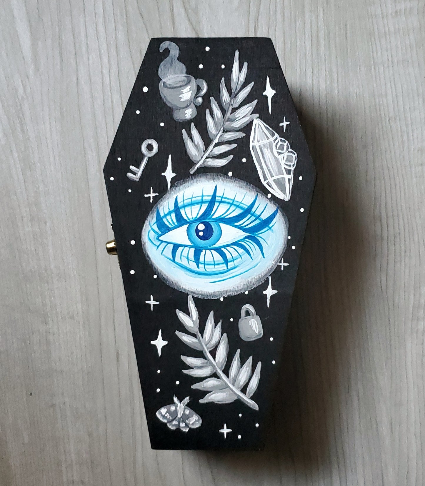 Blue Eye Pattern Coffin Box