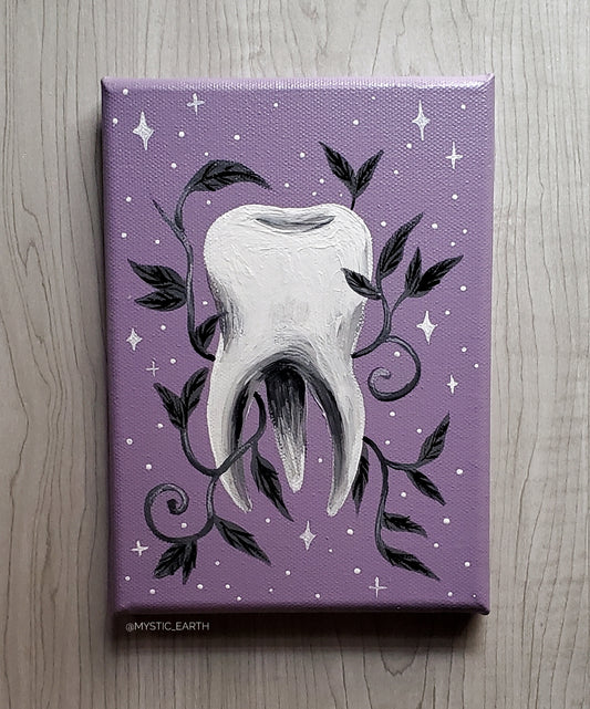 Reserved for Cat Mini Tooth Painting