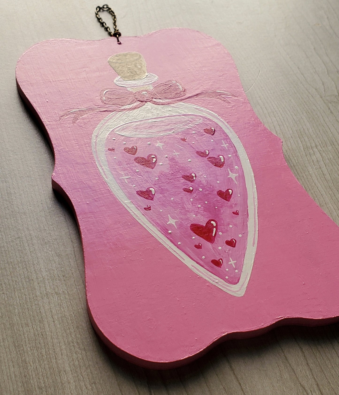 Love Potion Painting on Wood