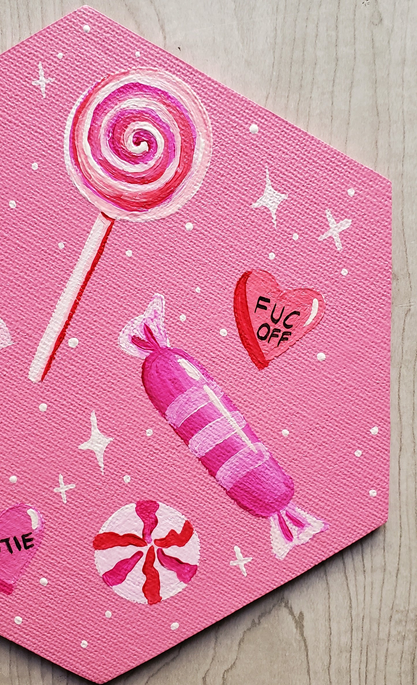 Valentines Candy Magnet 6" x 5"