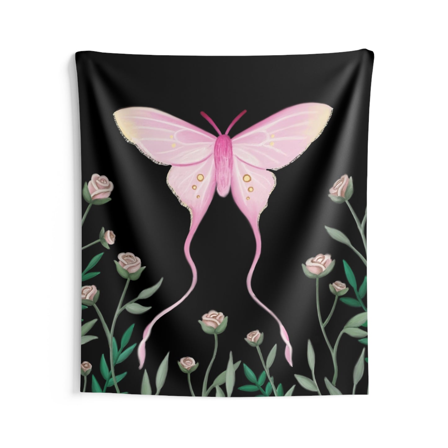 Pink Silk Moth Tapestries