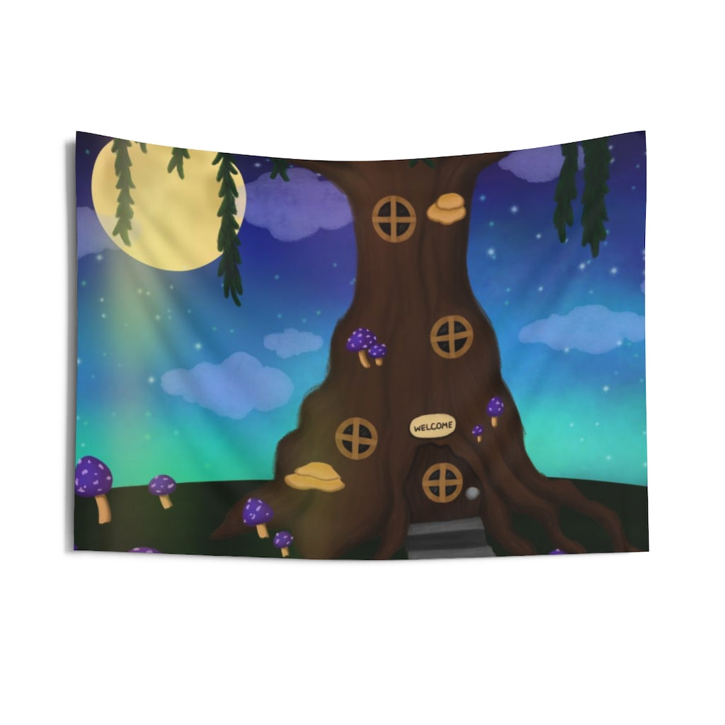 Enchanted Fairy Tree Wall Tapestries