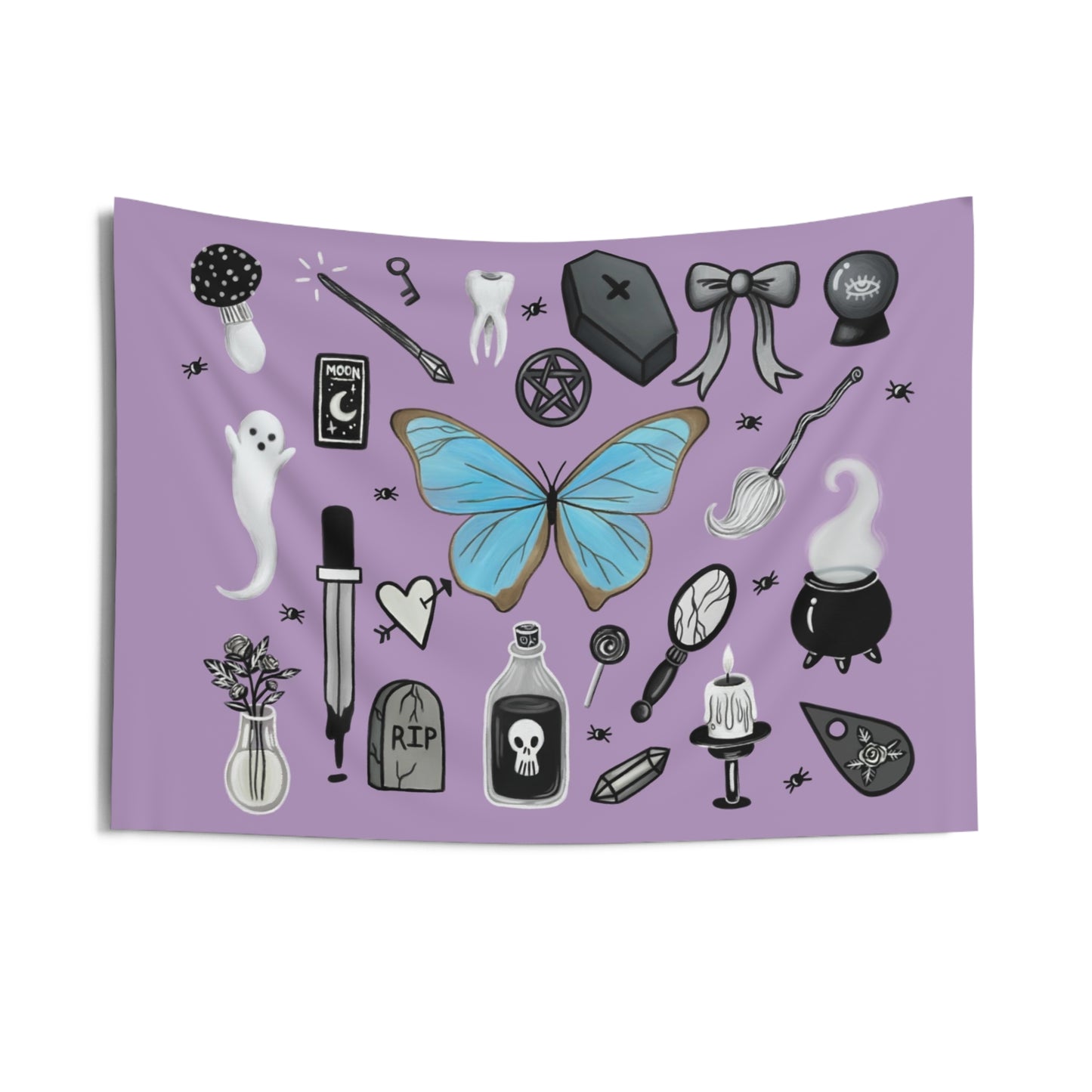 Pearl Morpho Butterfly Wall Tapestries